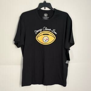 Mens 47' Stoney Clover Lane NFL Pittsburgh Steelers T Shirt Size XXL